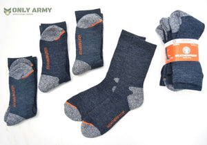 4 x Pairs Blue WEATHERPROOF® Outdoor Socks Thermal Cushioned Work Hiking Walking