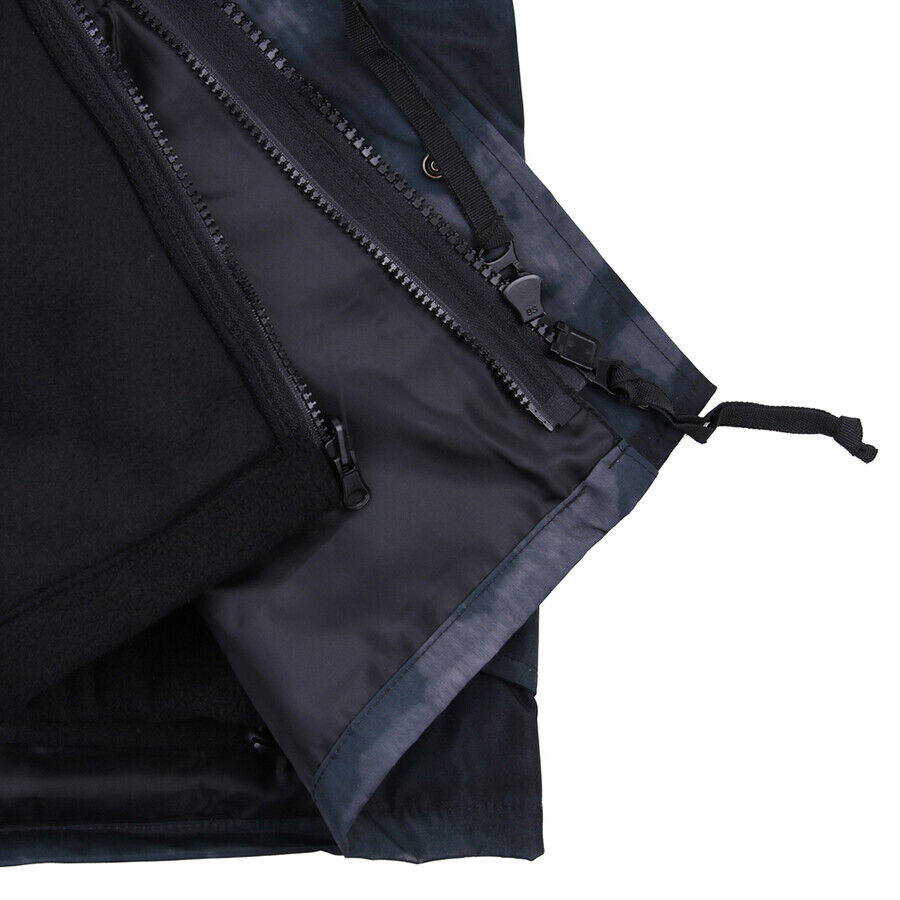 ECWCS Waterproof Windproof Jacket With Removable Fleece A-TACS LE Night Camo