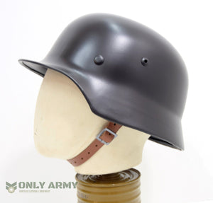 Repro German Army M35 Steel Helmet Leather Liner Black M40 M42 M44 Military