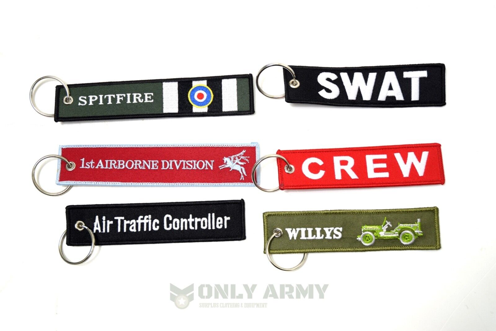 Key Tags Army Military Style Vehicle Keytag Luggage Keys Cloth Tag Embroidered