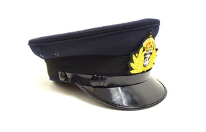 British Royal Navy Peak Hat Officers Dress Uniform Cap Naval RN Military UK Army