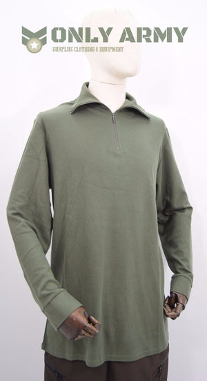 French Army Norgie Top Thermal Half Zip Norwegian Top Cold Weather Shirt Norgi
