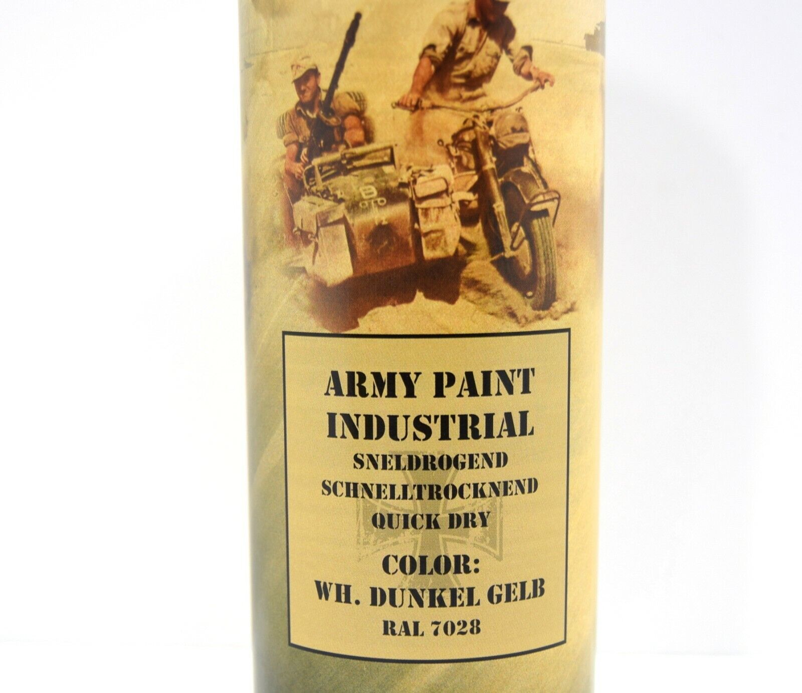DUNKEL GELB Army Spray Paint Cans 400ml Dark Yellow RAL 7028 Military Spec