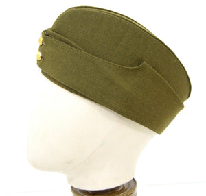 British Military 1940's Side Cap Army / RAF Kings Crown WW2 Chip Forage Hat Cap