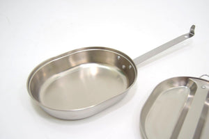 US Army Mess Tin Set Stainless Steel Kit Cook Set Cooking Camping Military USMC