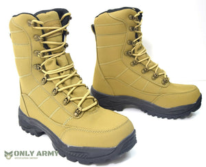 Coyote Commando Boots Dutch Army Style Tan Desert Waterproof Assault Combat Boot