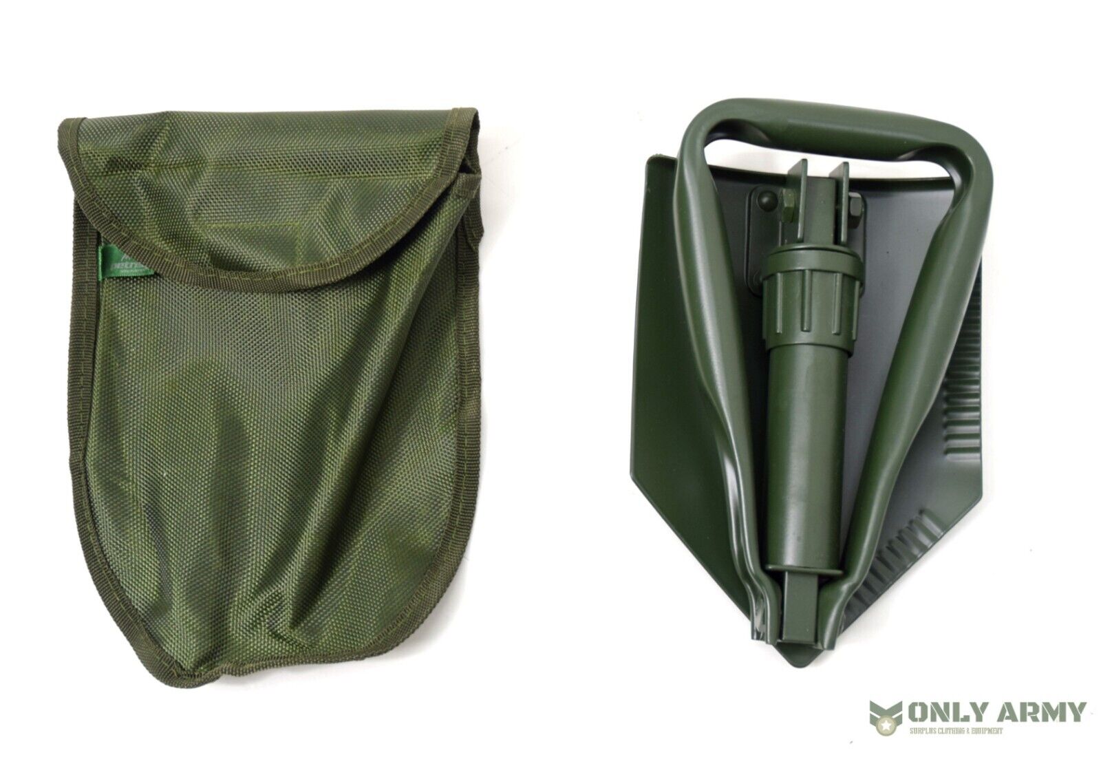 British Army Style Entrenching Tool Shovel Tri Fold Folding Shovel With Pouch