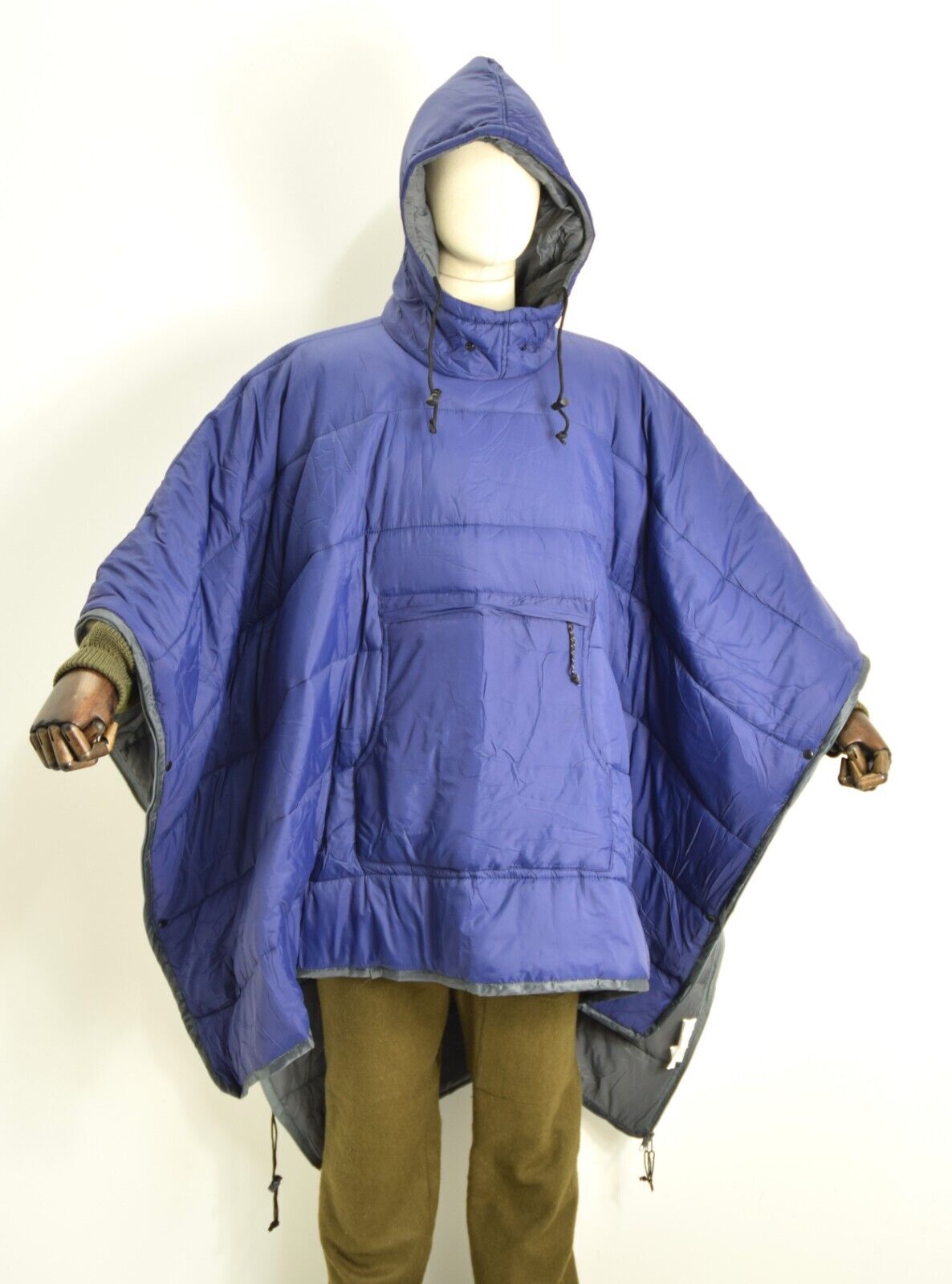 Military Style Winter Poncho Cold Weather Softie Poncho Warm Tent Indoor Blanket