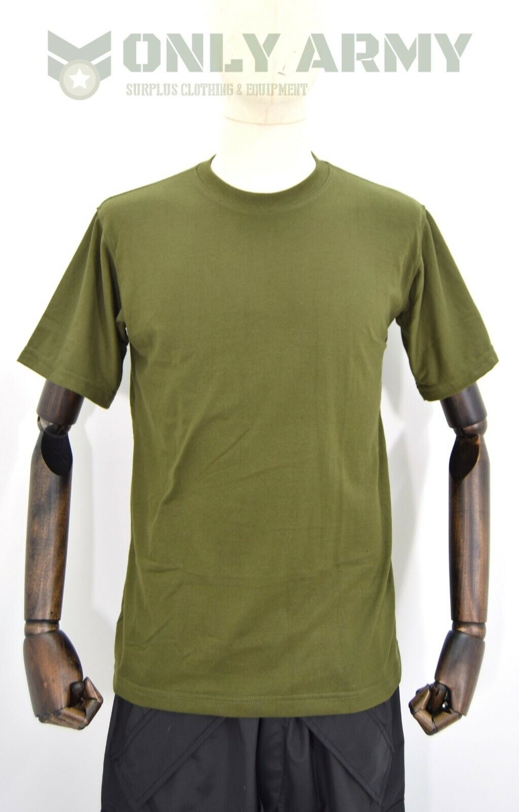 NEW British Army S95 Olive Green Tshirt Short Sleeve 100% Cotton OD Soldier 95