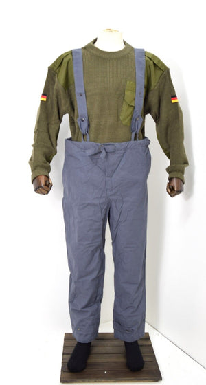 Czech Navy Deck Pants Ventile Bib & Brace Over Trousers 100% Cotton Army Surplus