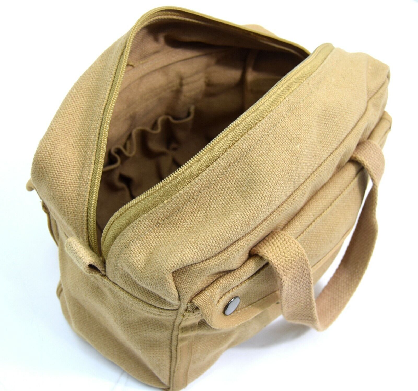US Army WW2 Style Canvas Tool Bag Very Strong Tankers Tools Kit Storage Bag Tan
