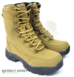 Coyote Commando Boots Dutch Army Style Tan Desert Waterproof Assault Combat Boot