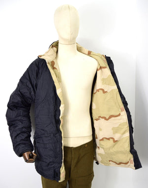 US Army Reversible Softie Jacket Black Tri Colour Desert Camo SF Marines Thermal
