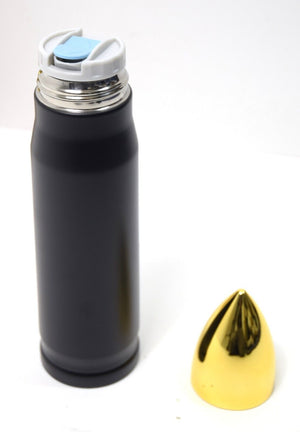 Bullet Thermal Flask Thermos Military Style Insulated Hot Cold Drinks Vacuum
