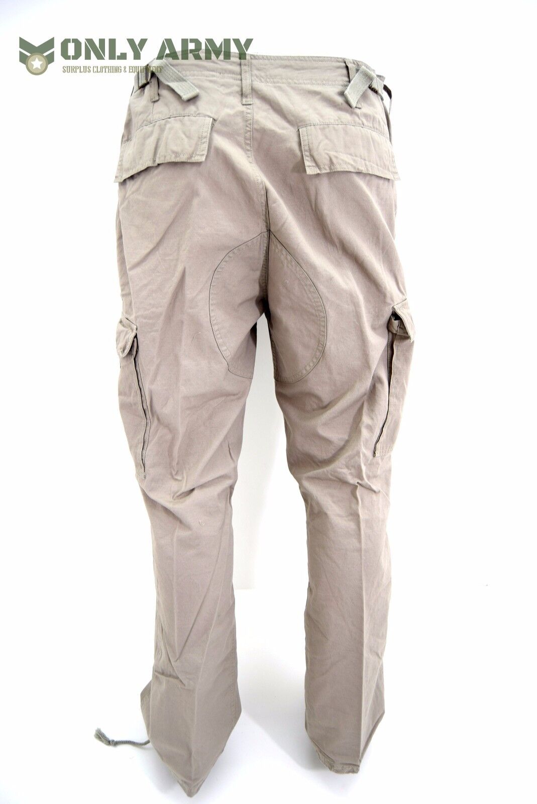 Army Tactical Ripstop Cargo Trouser Lightweight Combat Pants Stone Beige BDU
