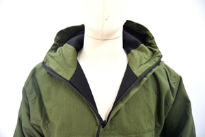 OD Olive Wool Lined Winter Smock Canvas Cotton Anorak Buffalo Top Hooded Jacket