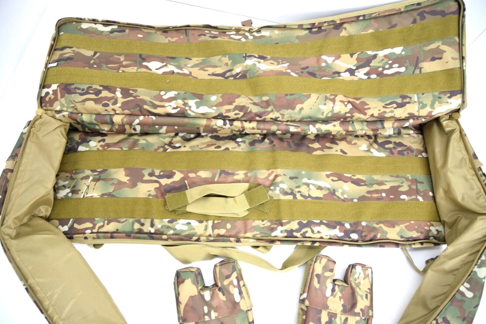 MULTICAM Double Rifle Bag Storage Carry Case Heavy Duty Padded MOLLE Gun Bag