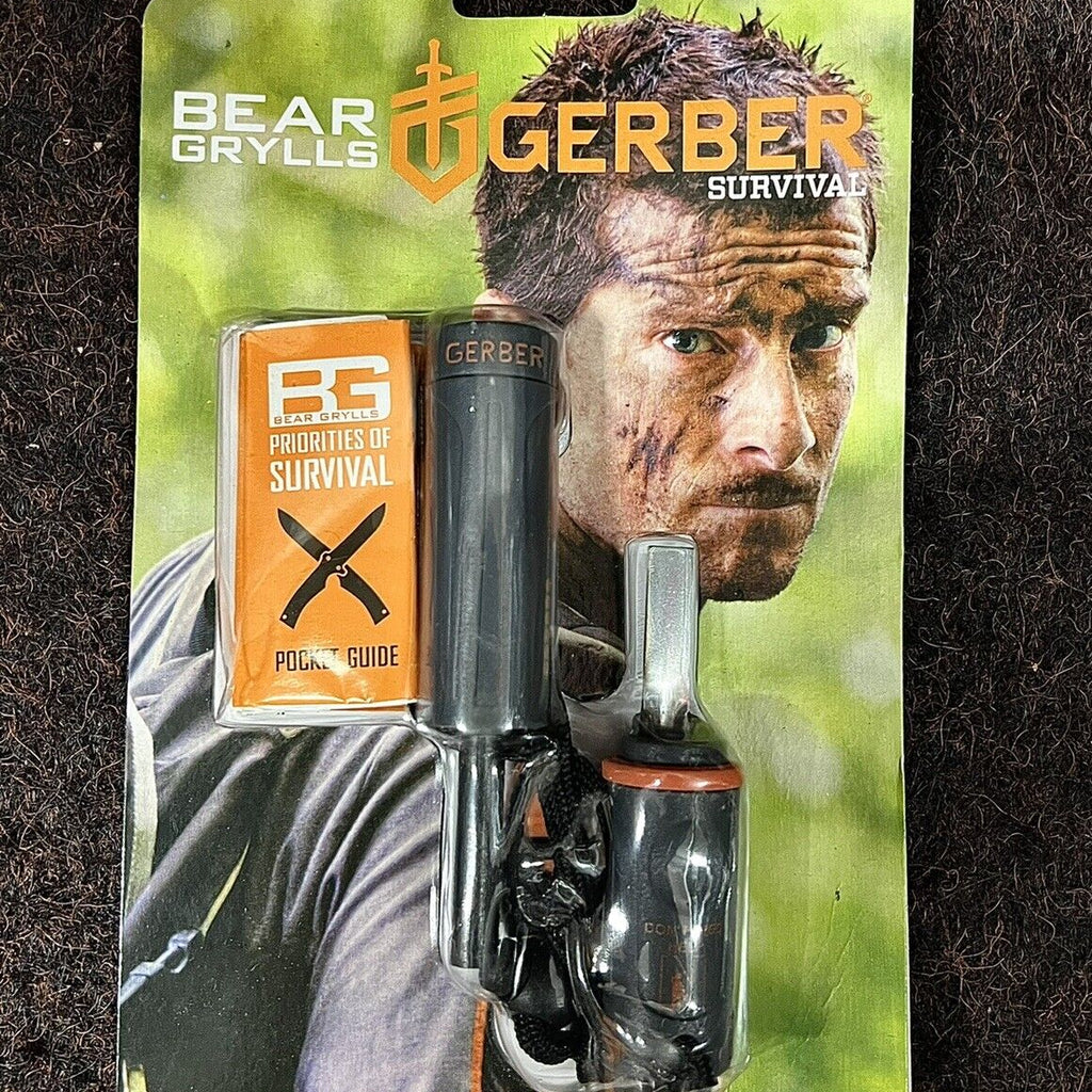 GERBER Bear Grylls Fire Starter Kit Survival Outdoor Flint & Steel Eme