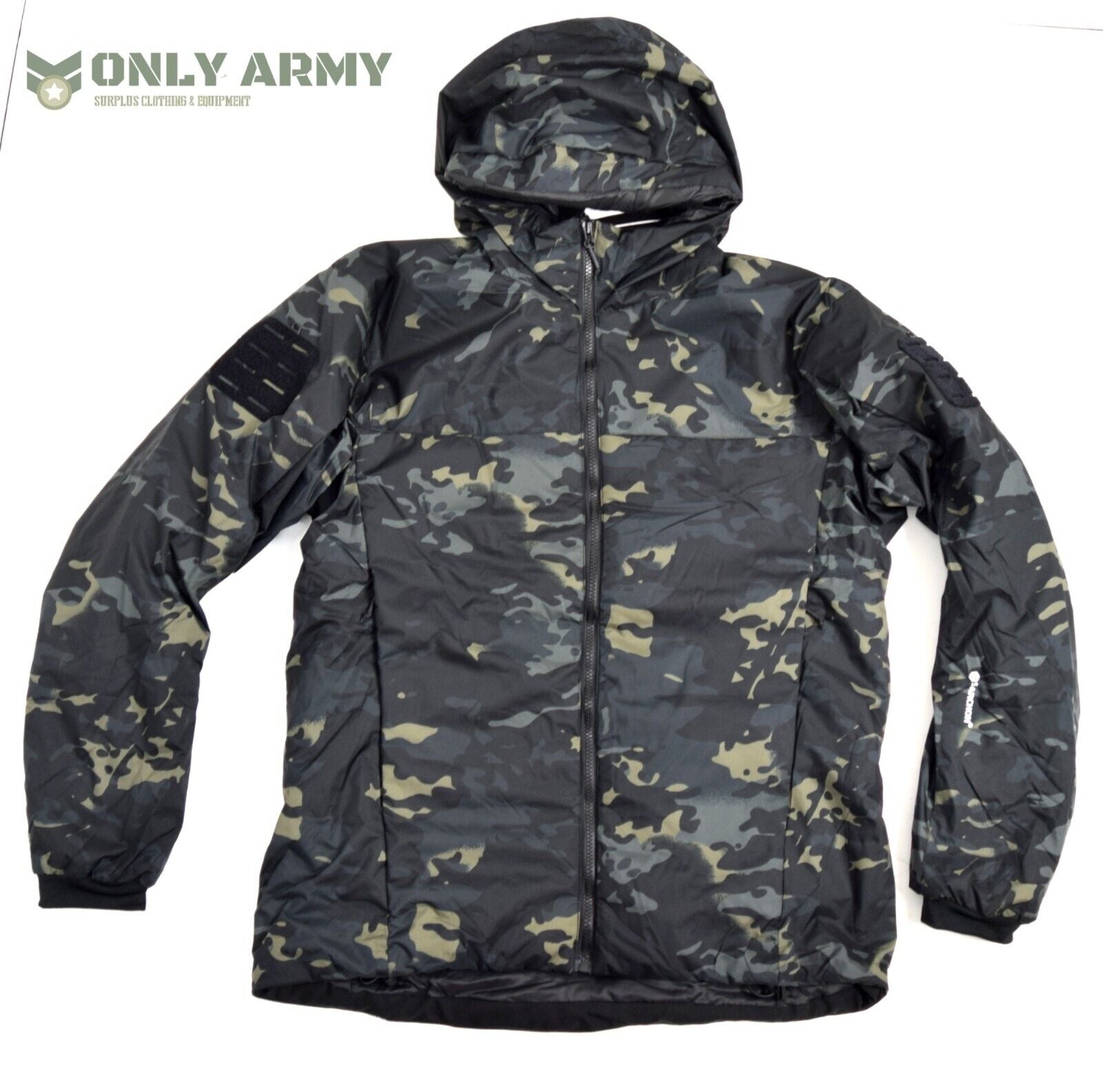 Black MTP Night Camo Puffer Jacket Winter Padded Tactical Winter Jacket