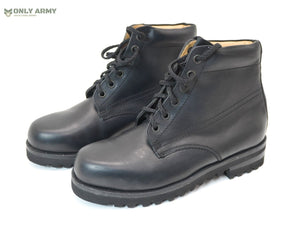 Belgian Army / Navy Black Work Boots Deck Boot Military Safety Ankle Mid VIBRAM