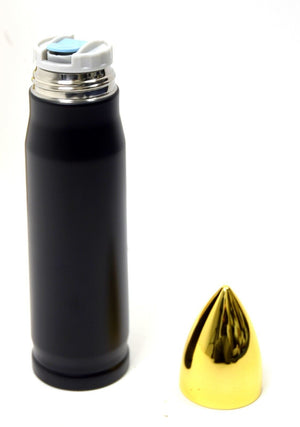 Bullet Thermal Flask Thermos Military Style Insulated Hot Cold Drinks Vacuum