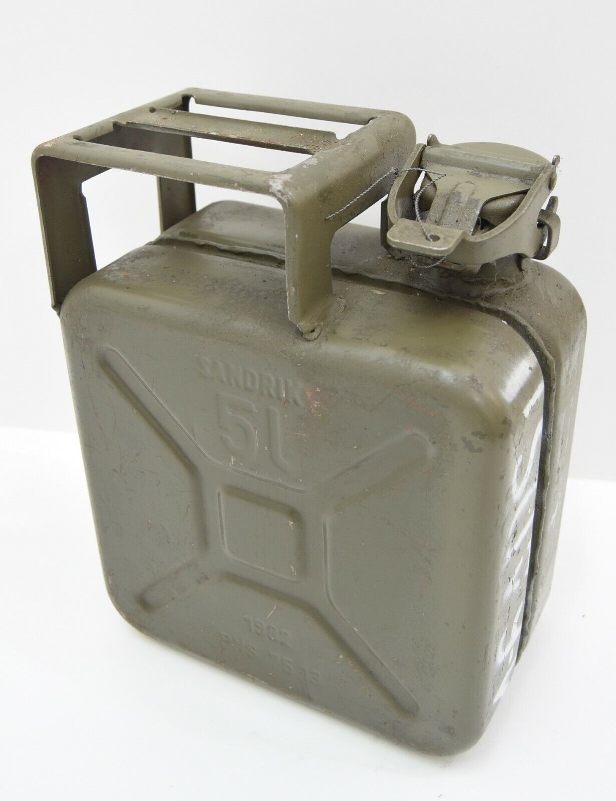 Original German Army 5 Litre Fuel 5L Can SANDRIK Military Petrol Can Rare Issue