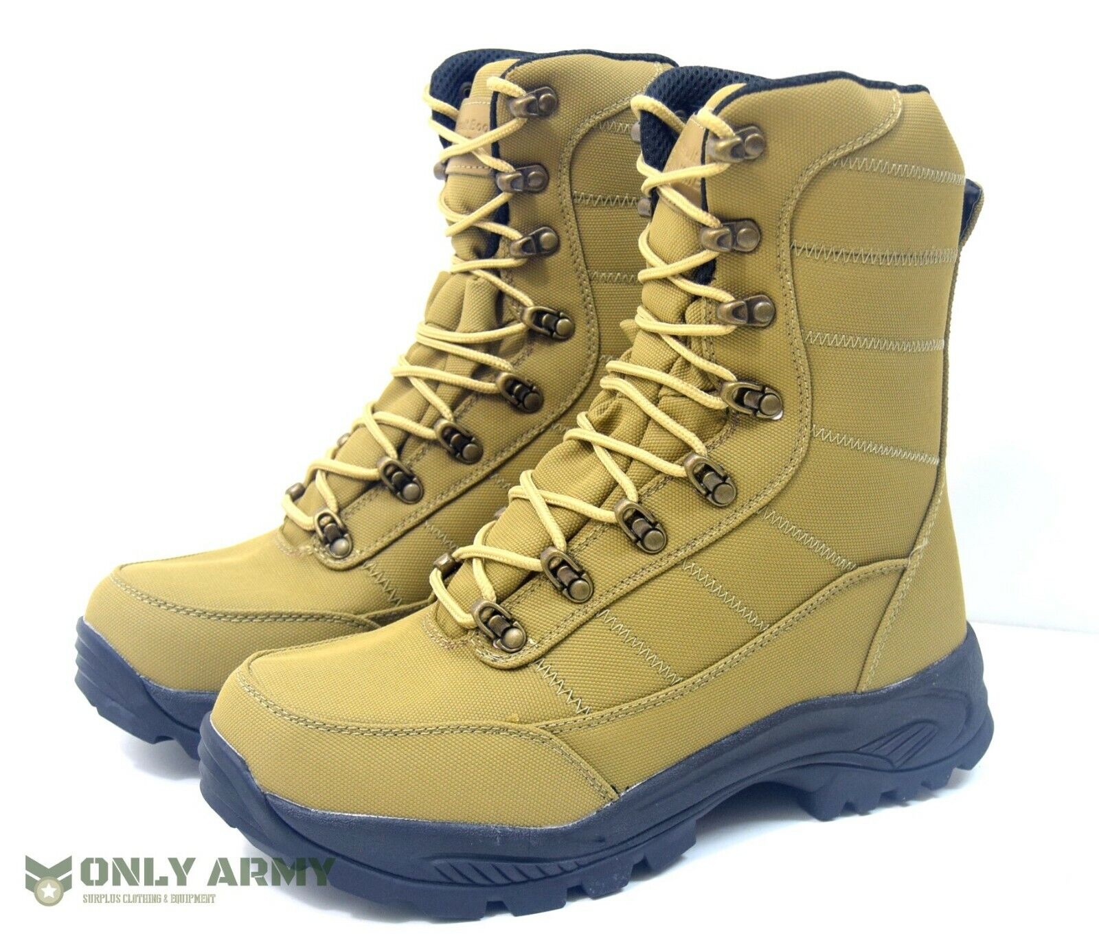 Coyote Commando Boots Dutch Army Style Tan Desert Waterproof Assault Combat Boot