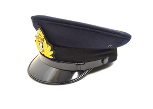 British Royal Navy Peak Hat Officers Dress Uniform Cap Naval RN Military UK Army