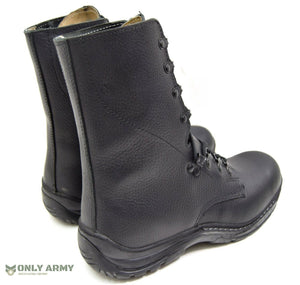 NEW Swiss Army Para Boots Black Leather New Issue Combat Paratrooper Boot Surplu