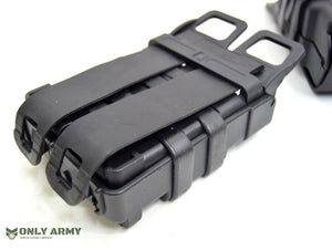 Black Fast Mag Pistol / Rifle Pouch MOLLE Hard Shell Mag Holder UKSF Army Style