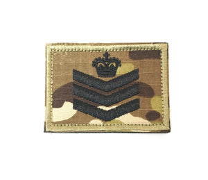 British Army Rank Patch / Badge Hook & Loop Corporal Lance Corporal Sergeant TRF