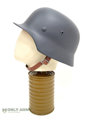 Repro German Army M35 Steel Helmet Leather Liner Grey M40 M42 M44 Military