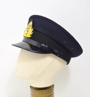 British Royal Navy Peak Hat Officers Dress Uniform Cap Naval RN Military UK Army
