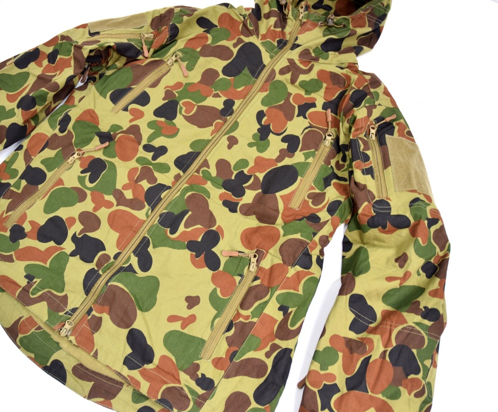RARE Auscam Australian Army Tactical Combat Winter Jacket Fleece Lined Ripstop