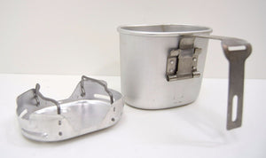 Belgian Army Cup + Stove Compact Lightweight Cook Stand + Mug Set Field Camping