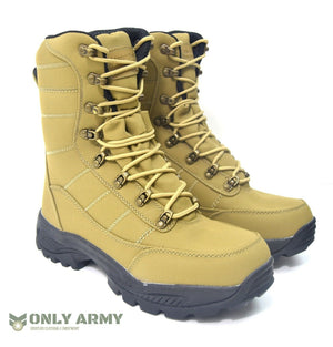 Coyote Commando Boots Dutch Army Style Tan Desert Waterproof Assault Combat Boot