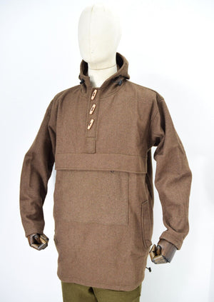 Bushcraft Anorak Smock Made From Wool Type Army Military Surplus Blanket Outdoor