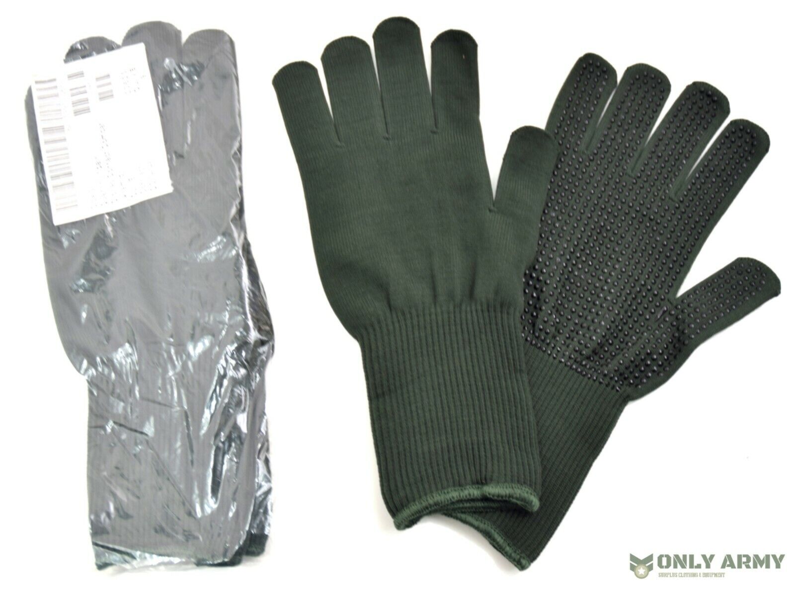 NEW - British Army Issue Grip Gloves Combat Contact Gripper Glove ARAMID Olive