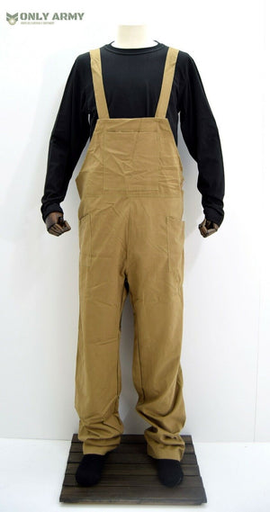 British Army Dungarees WW2 Land Army Bib & Brace Overall Khaki Military Uniform