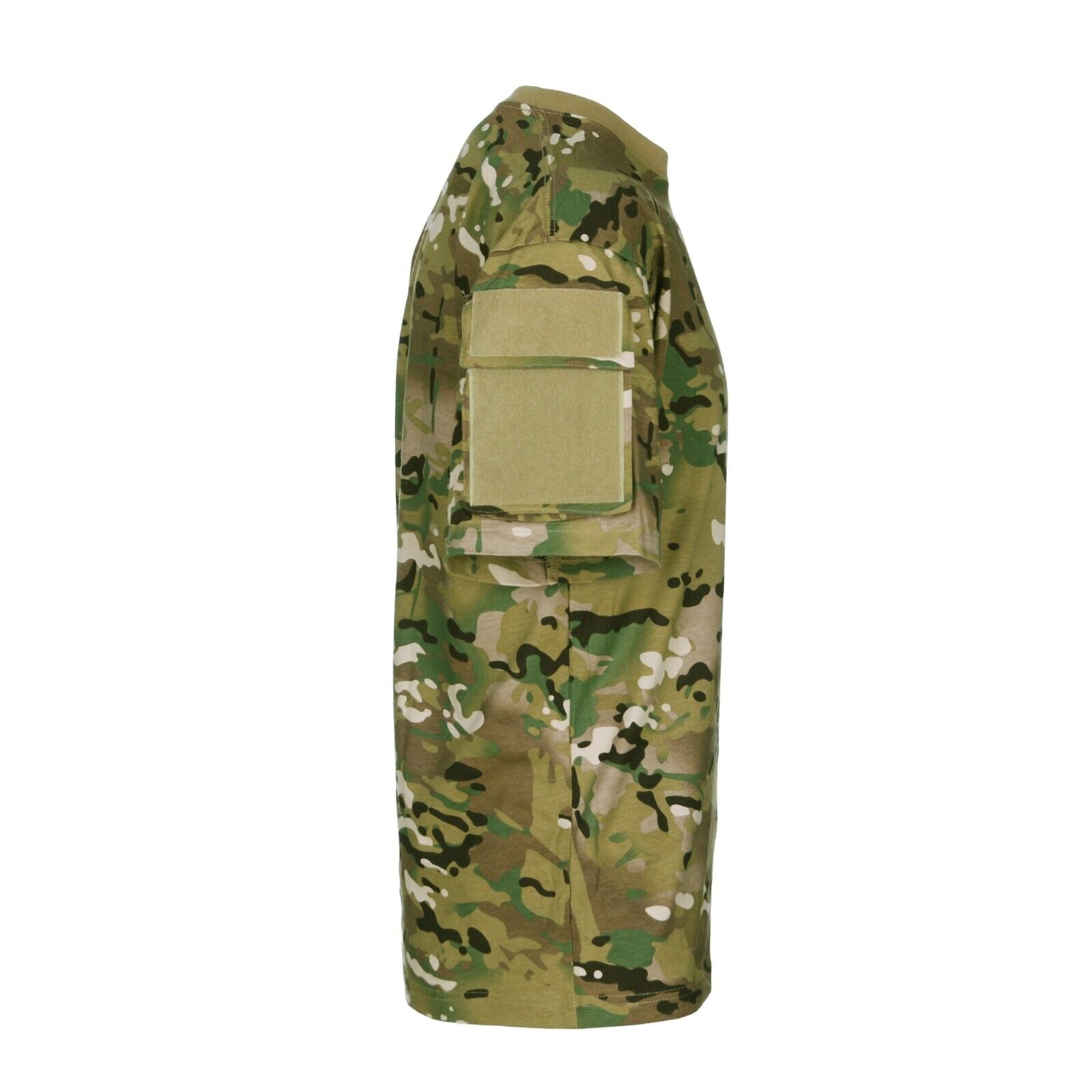 British Army Style MTP Tactical T-shirt Short Sleeve With Arm Pocket MULTICAM