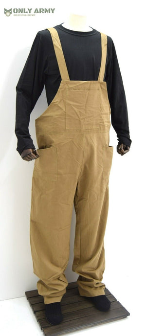 British Army Dungarees WW2 Land Army Bib & Brace Overall Khaki Military Uniform