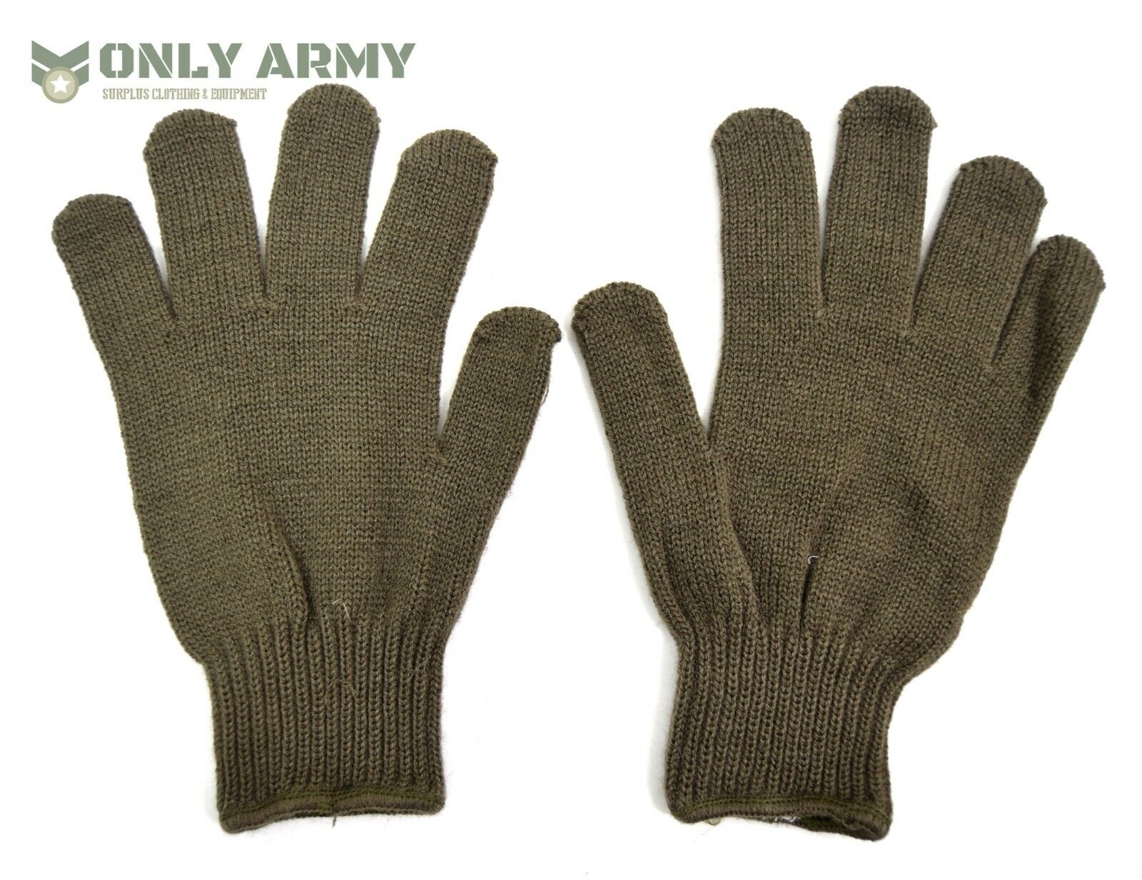 Belgian Army Soft Wool Blend Gloves Winter Utility Knitted Gloves Outdoor Work