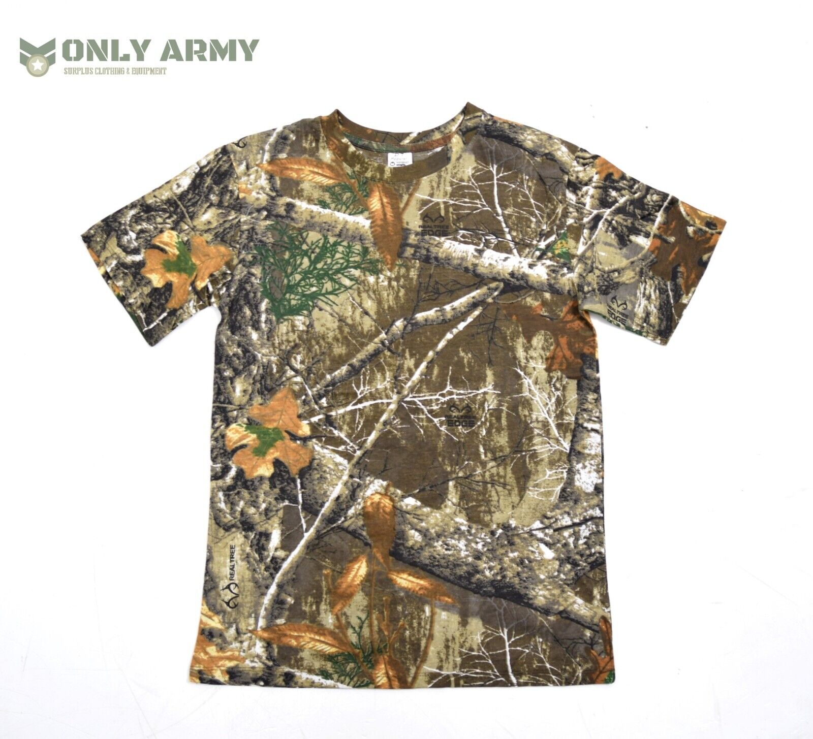 GB Realtree ® Edge Camouflage T Shirt Summer Hunting Army Oak Tree Camo Tshirt