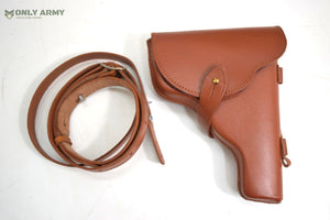 1960's Vietnam Era Pistol Shoulder Holster + Magazine Holder Pouch Leather Gun