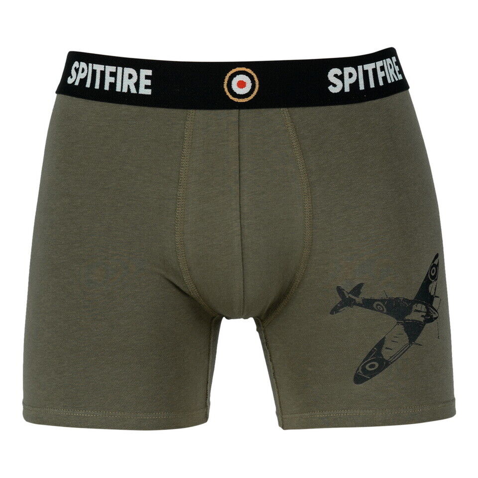 British Army Style Spitfire Boxer Shorts Royal Air Force UK Aircraft Boxers