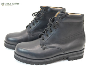 Belgian Army / Navy Black Work Boots Deck Boot Military Safety Ankle Mid VIBRAM