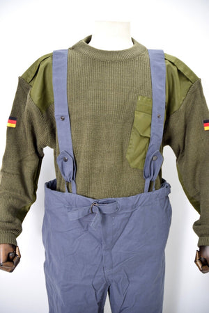 Czech Navy Deck Pants Ventile Bib & Brace Over Trousers 100% Cotton Army Surplus