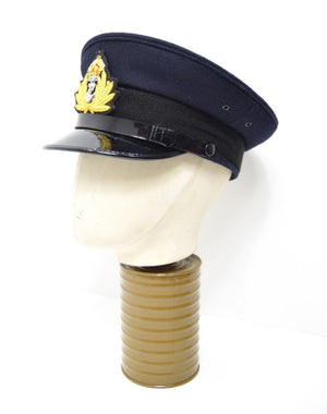British Royal Navy Peak Hat Officers Dress Uniform Cap Naval RN Military UK Army