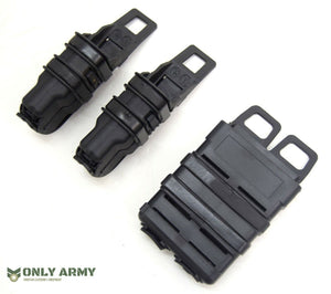 Black Fast Mag Pistol / Rifle Pouch MOLLE Hard Shell Mag Holder UKSF Army Style