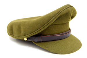 British Army 1940's Khaki Peak Cap WWII Officers No2 Dress Uniform Hat WW2 Issue